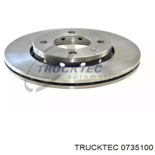 0735100 Trucktec диск тормозной передний