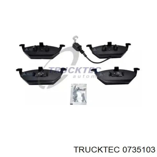 Колодки тормозные передние дисковые TRUCKTEC 0735103