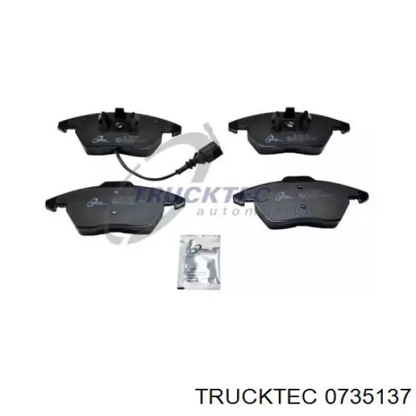 Передние тормозные колодки 0735137 Trucktec