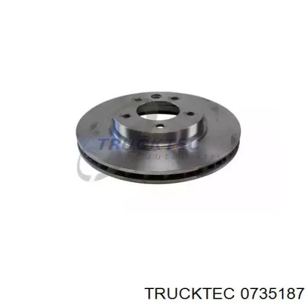 0735187 Trucktec диск тормозной передний