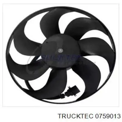 07.59.013 Trucktec электровентилятор охлаждения в сборе (мотор+крыльчатка)