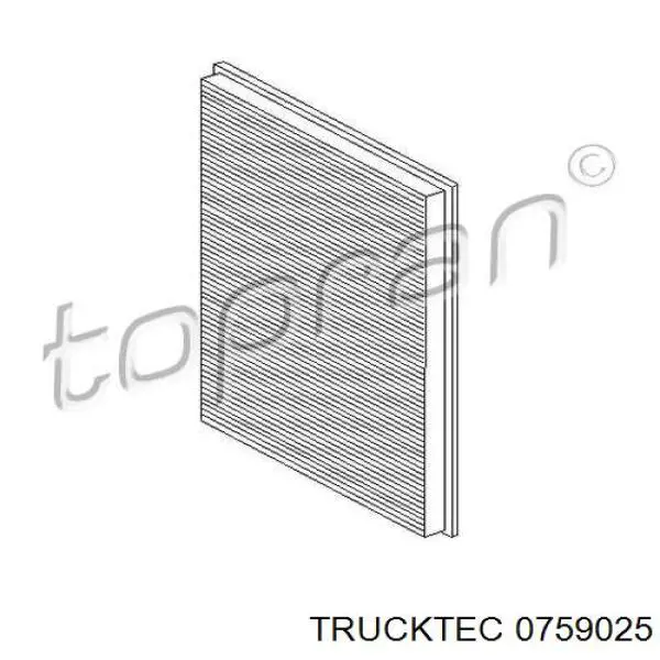 07.59.025 Trucktec фильтр салона