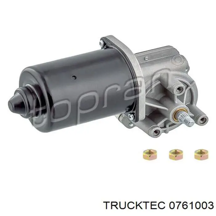 Motor del limpiaparabrisas del parabrisas 0761003 Trucktec