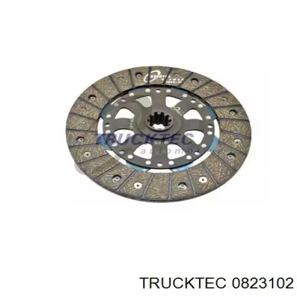0823102 Trucktec диск сцепления
