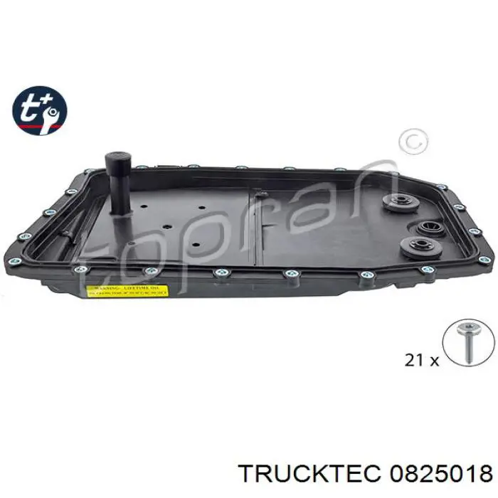 Cárter de aceite, caja automática 0825018 Trucktec