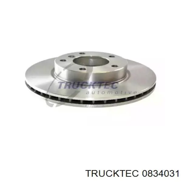 0834031 Trucktec диск тормозной передний