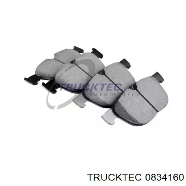 Передние тормозные колодки 0834160 Trucktec