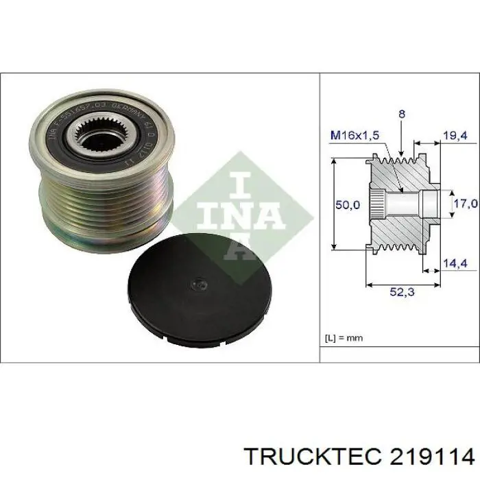 Термостат 219114 Trucktec