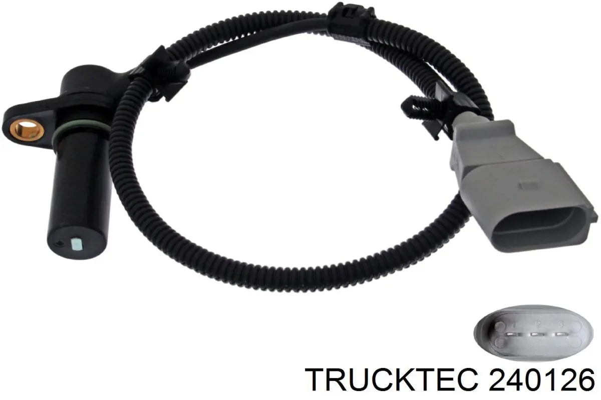 Патрубок радиатора 240126 Trucktec