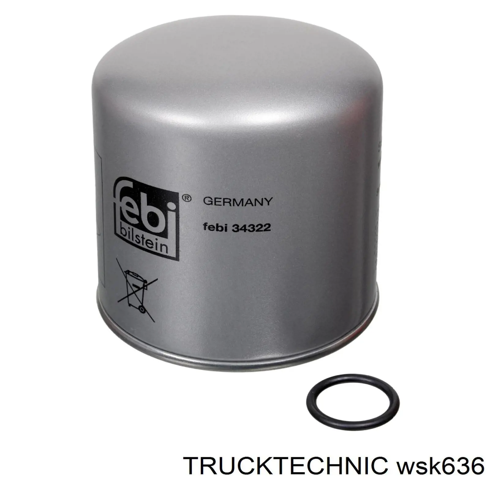Фильтр осушителя воздуха (влагомаслоотделителя) (TRUCK) Trucktechnic WSK636