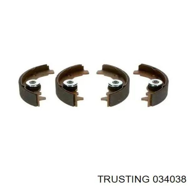 GS8233 TRW Передние тормозные колодки барабанные