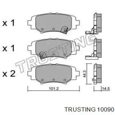 Задние тормозные колодки 10090 Trusting