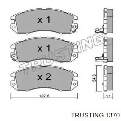 Передние тормозные колодки 1370 Trusting