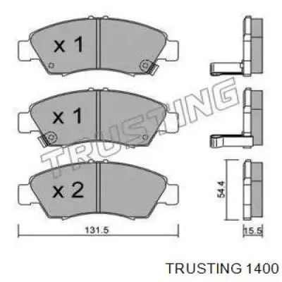 Передние тормозные колодки 1400 Trusting