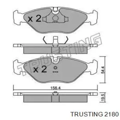 Передние тормозные колодки 2180 Trusting