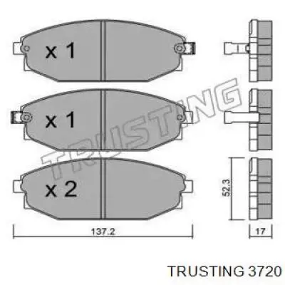 Передние тормозные колодки 3720 Trusting