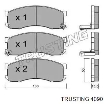 Передние тормозные колодки 4090 Trusting