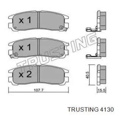 Задние тормозные колодки 4130 Trusting