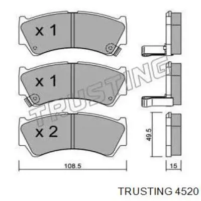 Передние тормозные колодки 4520 Trusting