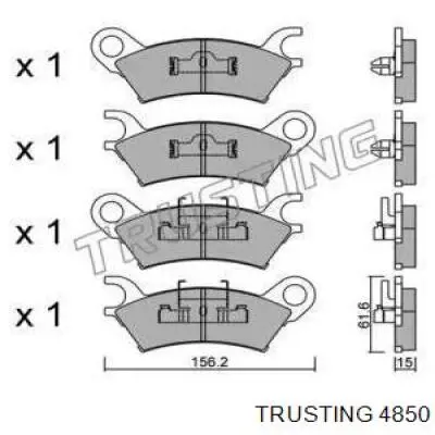 Передние тормозные колодки 4850 Trusting