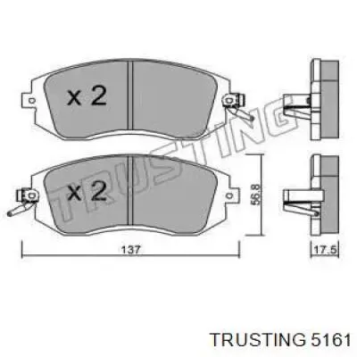 Передние тормозные колодки 5161 Trusting