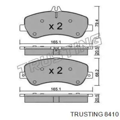 Передние тормозные колодки 8410 Trusting