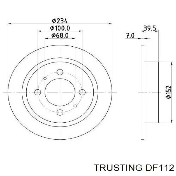 Тормозные диски DF112 Trusting