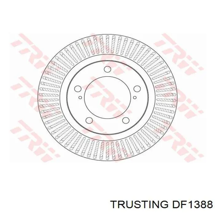 DF1388 Trusting диск тормозной передний