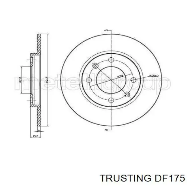 Тормозные диски DF175 Trusting