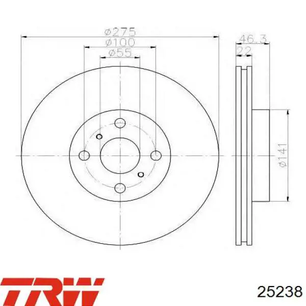 Выпускной клапан двигателя TRW 25238 цена, от 14.13 USD