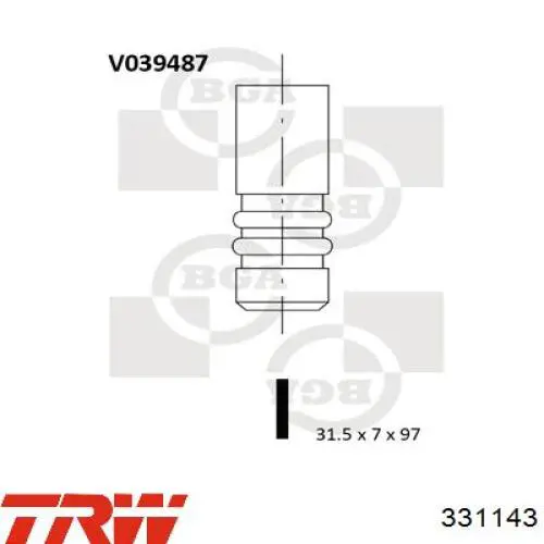 Купить 1049788 Ford Выпускной клапан