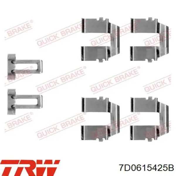 Купить 7D0615425B TRW Скоба заднего суппорта