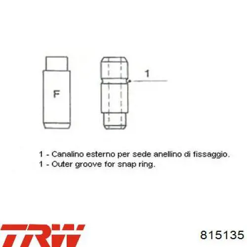 Купить 11164 Freccia Направляющая клапана впускного