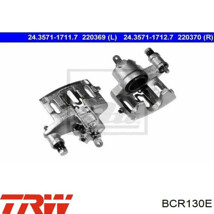 BCR130E TRW Суппорт тормозной, передний, правый