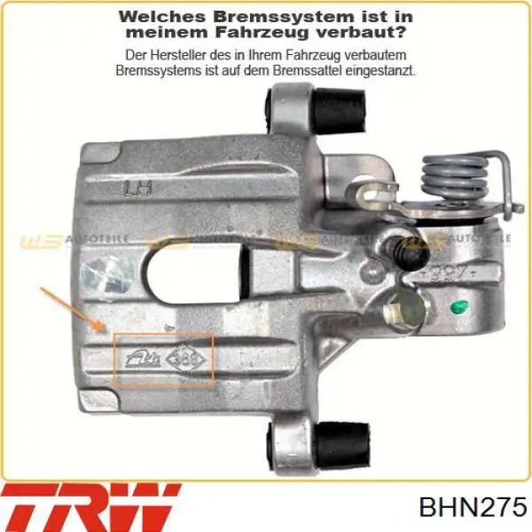 Суппорт задний левый BHN275 TRW