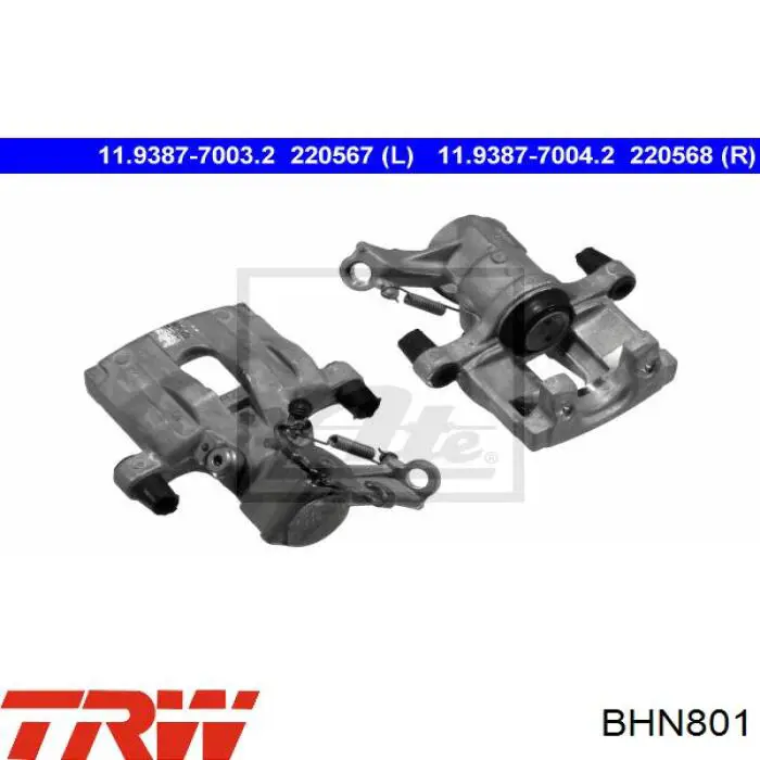 Купить BHN801 TRW Суппорт задний правый