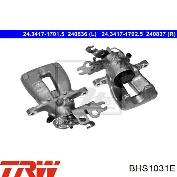 Тормозной суппорт правый задний TRW BHS1031E цена, от 67.60 USD
