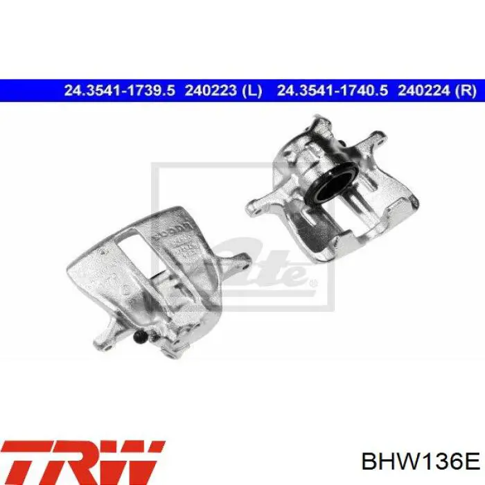 Суппорт тормозной передний левый BHW136E TRW