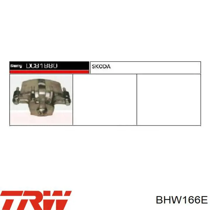 Суппорт тормозной передний левый TRW BHW166E