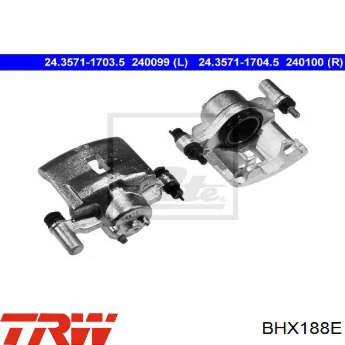 Супорт тормзной TRW BHX188E цена, от 38.60 USD