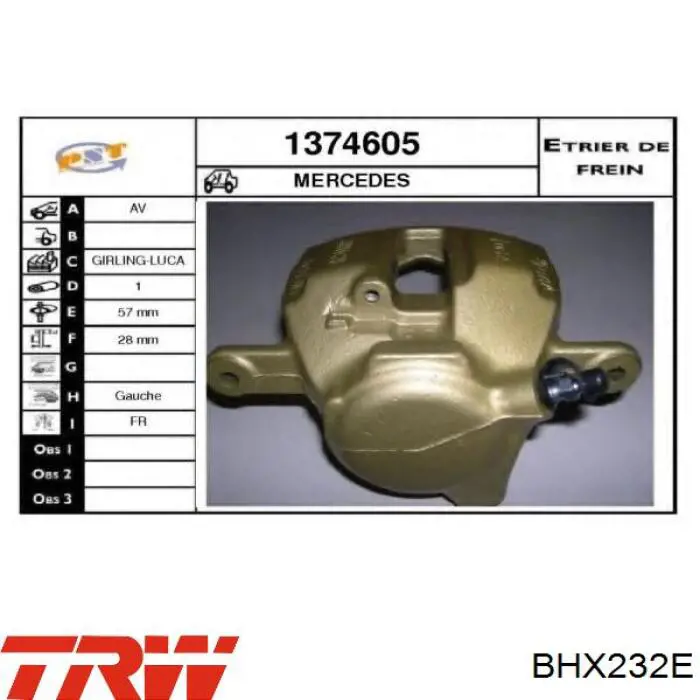 Супорт тормзной ABE CZH1628 цена, от 58.10 USD