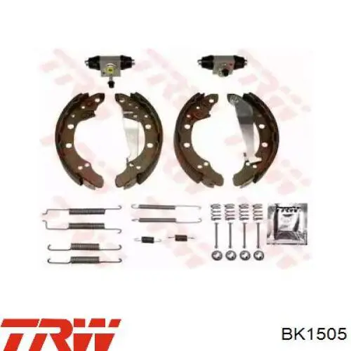 Задние барабанные колодки BK1505 TRW