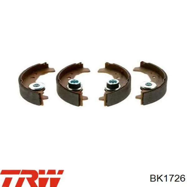 Купить BK1726 TRW Задние барабанные тормозные колодки