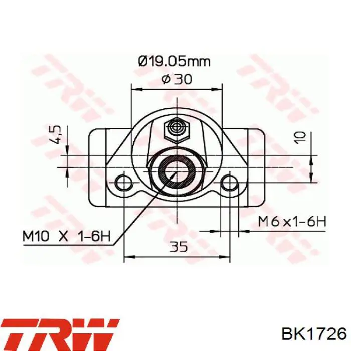 Тормоза рабочие задние ножные и тормозные барабаны TRW BK1726 цена, от 12.92 USD
