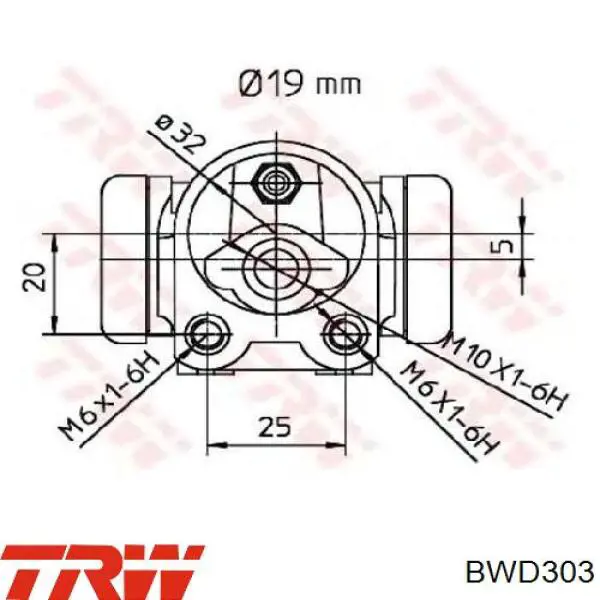 Купить 8671020572 Renault (RVI) Цилиндр тормозной колесный