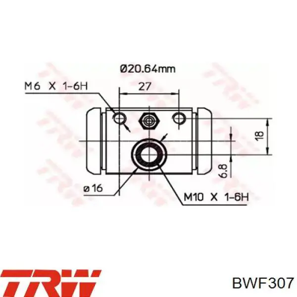 986475874 Bosch цилиндр тормозной колесный рабочий задний