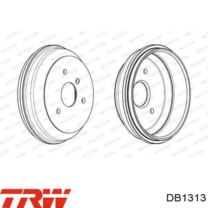 Тормозной барабан DB1313 TRW