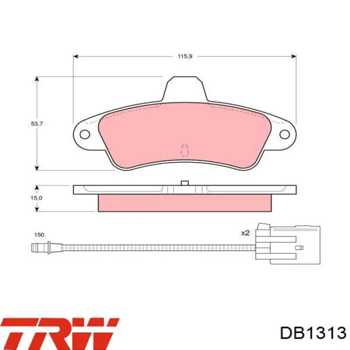 Купить DB1313 TRW Тормозной барабан