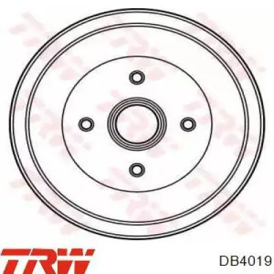 Передние тормозные колодки DB4019 TRW