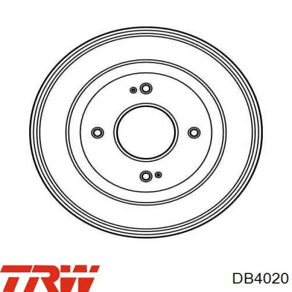 Тормозной барабан DB4020 TRW